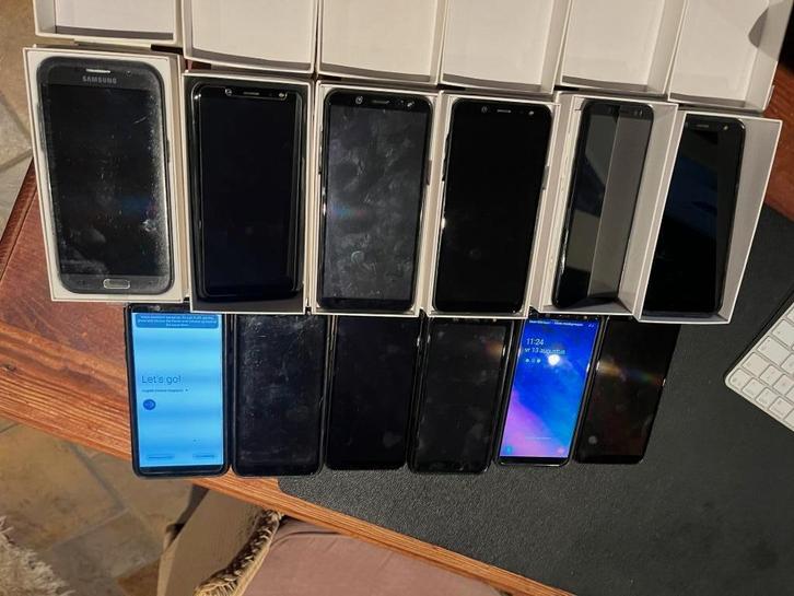 Samsung Galaxy A6 32GB 10 stuks + Samsung Galaxy A5 32GB, Télécoms, Téléphonie mobile | Samsung, Utilisé, Galaxy A, 32 GB, Écran tactile