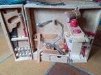 678) houten gereedschapskist met materiaal, Enlèvement ou Envoi, Utilisé