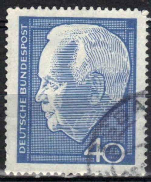 Duitsland Bundespost 1964 - Yvert 306 - President Lubke (ST), Timbres & Monnaies, Timbres | Europe | Allemagne, Affranchi, Envoi