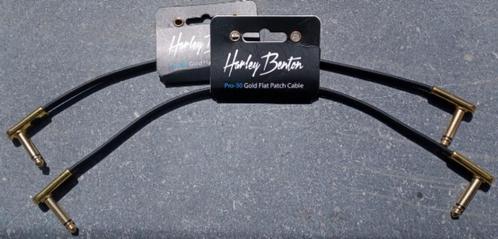 Harley Benton Pro-30 Gold Flat Patch Cable (NIEUW), Muziek en Instrumenten, Kabels en Stekkers, Nieuw, Ophalen of Verzenden