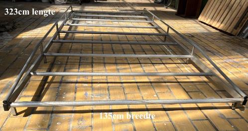 RVS dakdrager mét robuuste ladder beiden van Steelworks, Auto diversen, Dakdragers, Gebruikt, Ophalen