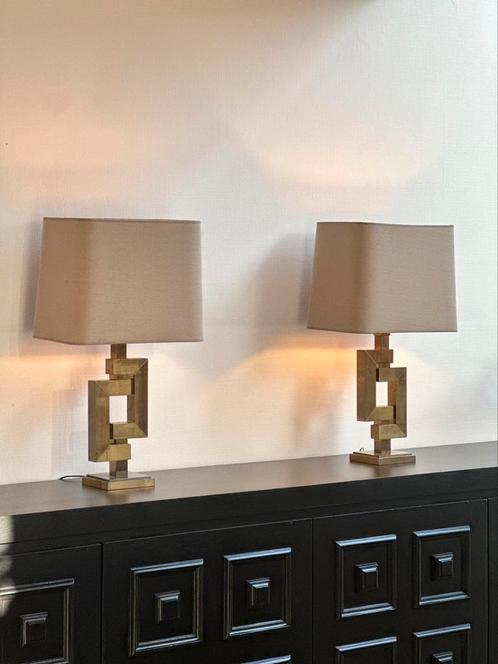 Set van twee Willy Rizzo tafellampen, 1970’s, Antiek en Kunst, Antiek | Verlichting, Ophalen
