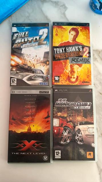 PSP 1 film en 3 games (prijs voor alles) 