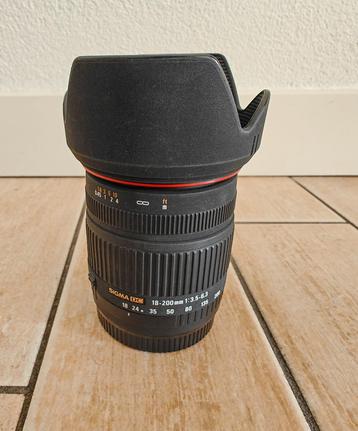 Sigma 18-200mm F3.5-6.3 DC telelens voor Canon EF te koop
