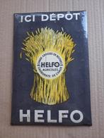 oud reclamebord in blik  helfo agricoles, Verzamelen, Merken en Reclamevoorwerpen, Ophalen of Verzenden, Gebruikt, Reclamebord