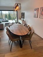 Eettafel + bijhorende stoelen, Ophalen, Zo goed als nieuw