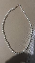 Parels met goud ketting 14 karat, Antiek en Kunst, Ophalen, Goud