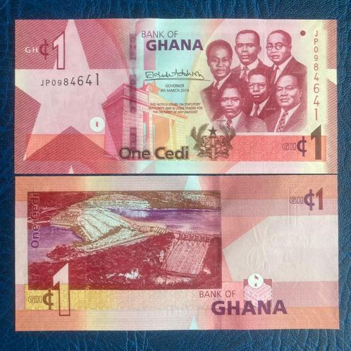Ghana 1 Cedi 2019 - Pick 45a - UNC, Postzegels en Munten, Bankbiljetten | Afrika, Los biljet, Overige landen, Ophalen of Verzenden