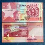 Ghana 1 Cedi 2019 - Pick 45a - UNC, Los biljet, Ophalen of Verzenden, Overige landen