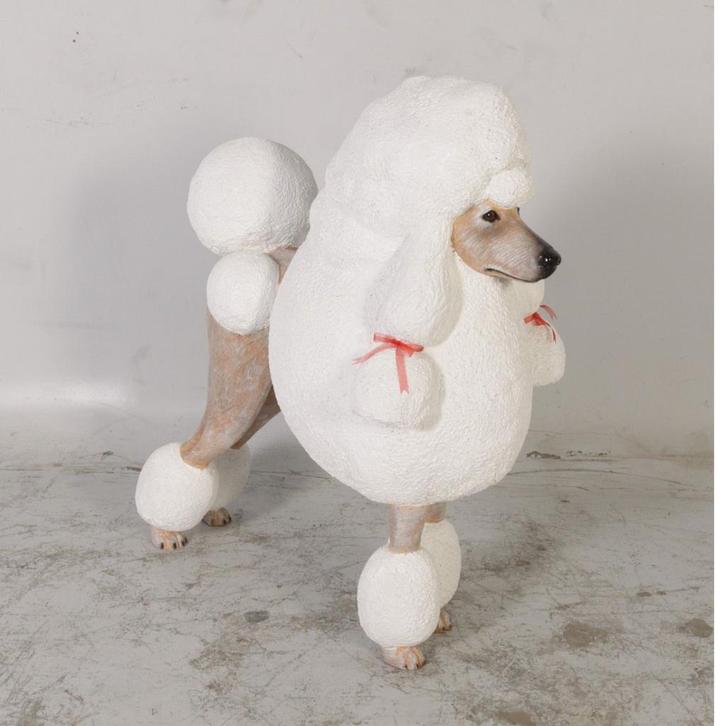 Poodle – Poedel beeld Hoogte 92 cm, Verzamelen, Dierenverzamelingen, Nieuw, Ophalen
