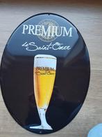 Metaal Reclamebord - Premium De Saint-Omer -, Verzamelen, Ophalen of Verzenden, Gebruikt, Reclamebord