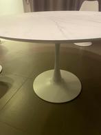 Ronde eettafel met marmerlook, Ophalen, Gebruikt, Rond, Modern
