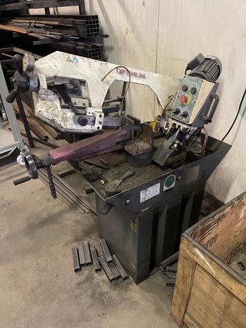 Metaalbandzaag Opti S 275 G, Doe-het-zelf en Bouw, Gereedschap | Zaagmachines, Ophalen, Gebruikt, Optimum, Lintzaag