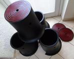 4 Tabourets empilables pour terrasse, jardin ou autre coffre, Ophalen, Zo goed als nieuw, Overige materialen, Stapelbaar
