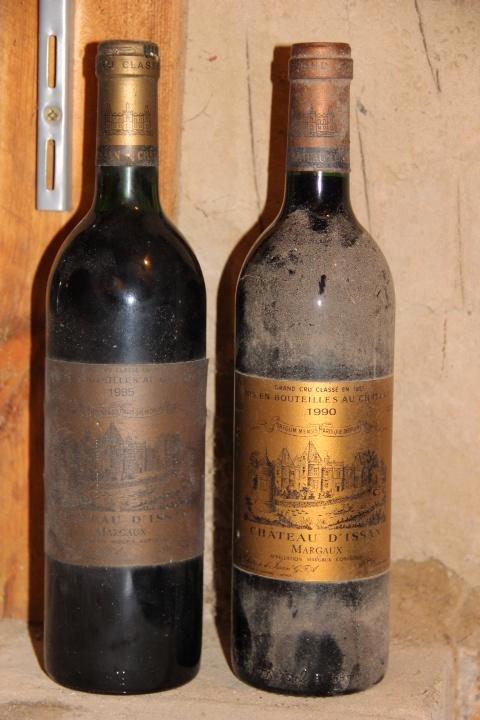 Chateau d'Issan Margaux Grand Cru Classé uit 1990 en 1985, Verzamelen, Wijnen, Nieuw, Rode wijn, Frankrijk, Vol, Ophalen