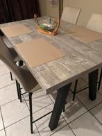 Keukentafel + 4 stoelen te koop beschikbaar begin maart, Ophalen, Zo goed als nieuw