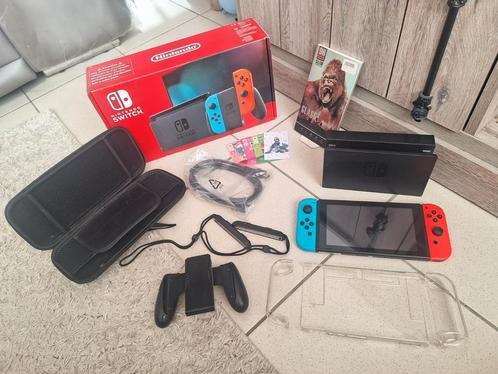 Nitendo switch met 2 games &  accesoires , zo goed als nieuw, Games en Spelcomputers, Spelcomputers | Nintendo Switch, Zo goed als nieuw