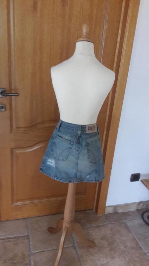 JUPE JEANS DOLCE GABBANA, Kleding | Dames, Rokken, Gedragen, Blauw, Boven de knie, Ophalen of Verzenden