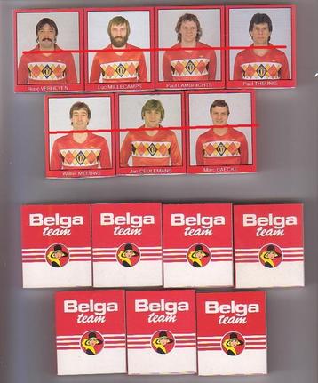 Team Belga / Red Devils /Joueurs variés /EK 1984 / 7 pièces