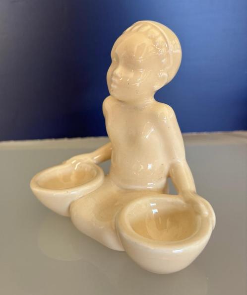 sculpture Villeroy & Boch salière poivrière  1928 ROBJ PARIS, Antiek en Kunst, Antiek | Keramiek en Aardewerk, Ophalen of Verzenden