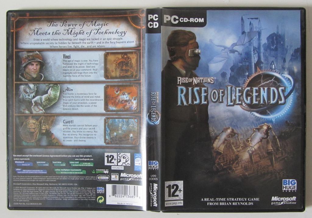 Rise of Legends - PC cd-rom, Ophalen of Verzenden, Gebruikt, Avontuur en Actie, Vanaf 12 jaar