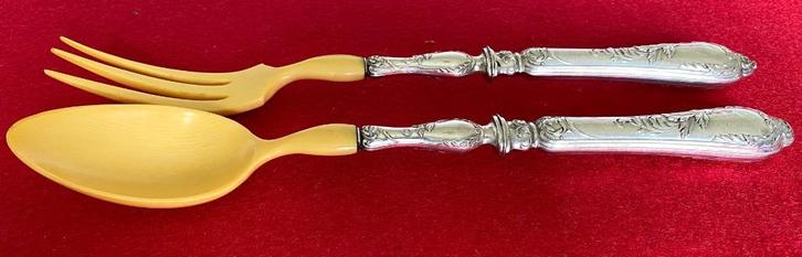 Prachtig zilveren serviesbestek in art nouveau, Antiek en Kunst, Antiek | Zilver en Goud, Zilver, Ophalen of Verzenden