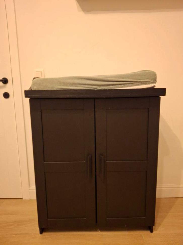 Kast met verzorgingskussen - Brimnes, Kinderen en Baby's, Kinderkamer | Commodes en Kasten, Gebruikt, Kast, 90 tot 105 cm, 75 tot 100 cm