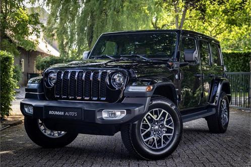 Jeep Wrangler Unlimited 4xe 380 Sahara Sky One Softtop Cabri, Auto's, Jeep, Bedrijf, Wrangler, 4x4, ABS, Adaptive Cruise Control