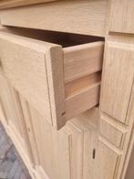 Buffet en chêne LIVRAISON GRATUITE, 200 cm ou plus, Avec tablette(s), Comme neuf, Landelijk