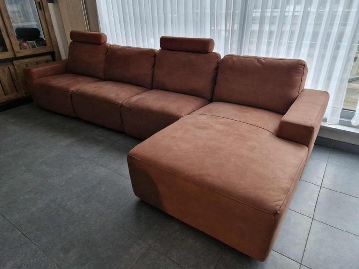 Luxe hoeksalon, Huis en Inrichting, Zetels | Zetels, Nieuw, Hoekbank, Vierpersoons of meer, 300 cm of meer, 150 cm of meer, Leer