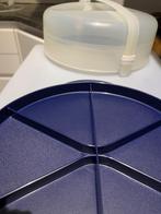 Nieuwe Tupperware verstelbare gebakschaal diameter 32 cm, Ophalen of Verzenden, Nieuw, Blauw, Bak of Kom