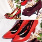 SUPER LOT 🔥ESCARPINS 🔥 rouge  en cuir T38, Autre, Escarpins, Neuf, Rouge