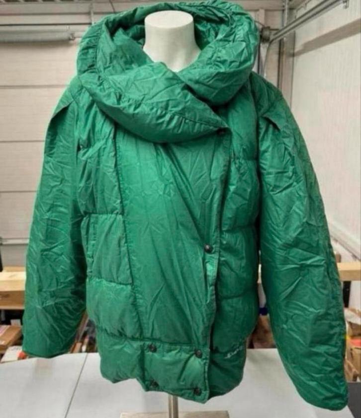 Vintage Lotharius Paris Donsjas jas dames M bijzondere kraag, Kleding | Dames, Jassen | Winter, Zo goed als nieuw, Maat 38/40 (M)