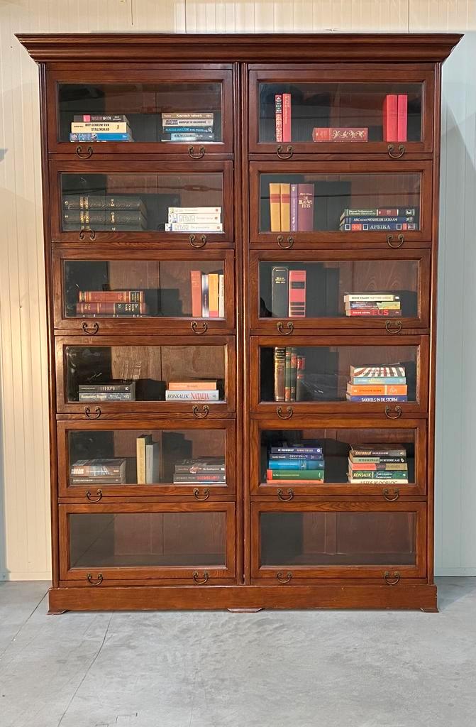 Prachtige Engels globe wernicke boekenkast vitrine, Maison & Meubles, Armoires | Bibliothèques, Comme neuf, Enlèvement ou Envoi