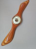 vintage barometer, decoratief vliegtuig propeller model, Audio, Tv en Foto, Weerstations en Barometers, Ophalen of Verzenden, Gebruikt