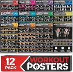 grande affiche d'exercice plastifiée | LIVRAISON GRATUITE