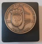 Medaille 100 jarig fanfare DE LEIEZONEN MACHELEN, Postzegels en Munten, Penningen en Medailles, Ophalen of Verzenden