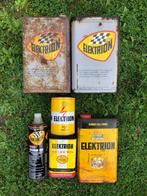 Lot de bidons d’huile olieblik oil olie blik vintage elektri, Collections, Marques & Objets publicitaires, Utilisé, Enlèvement ou Envoi