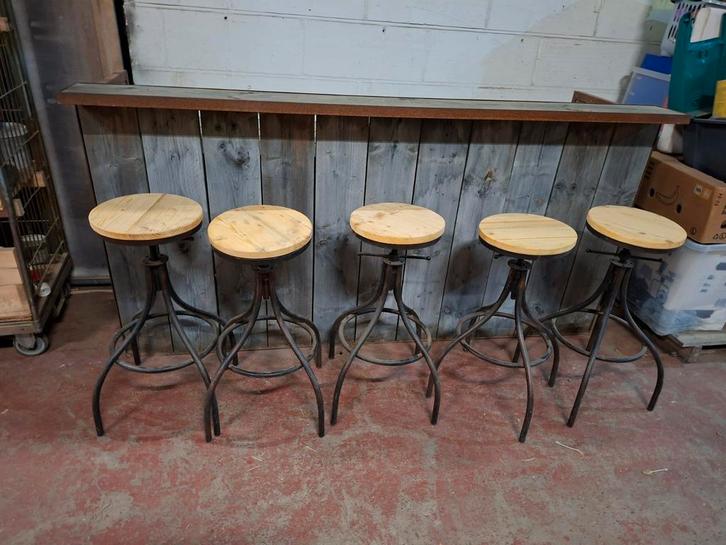 Steigerhouten toog/ barmeubel, Huis en Inrichting, Barren, Ophalen