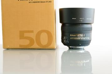 Nikon AF-S 50 f1:1.4 perfecte staat beschikbaar voor biedingen