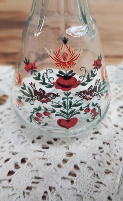 Klein sierflesje, vaasje met vogeltjes, bloemen & hartje, Antiek en Kunst, Curiosa en Brocante, Ophalen of Verzenden