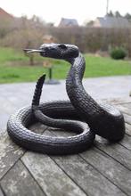 SUPERBE SERPENT A SONNETTE EN BRONZE, Antiquités & Art, Enlèvement ou Envoi, Bronze