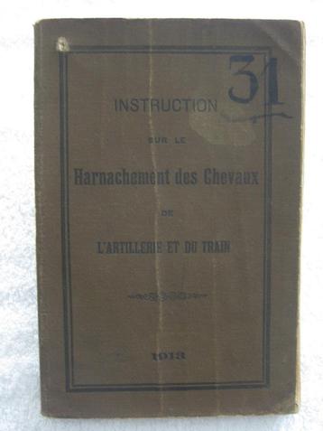 Militaria – chevaux et artillerie – 1913 - rare