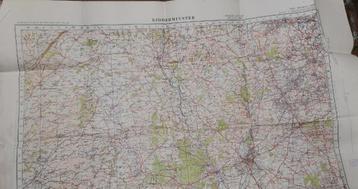 US KIDDERMINSTER WW2 1940 militaire topografische kaart beschikbaar voor biedingen