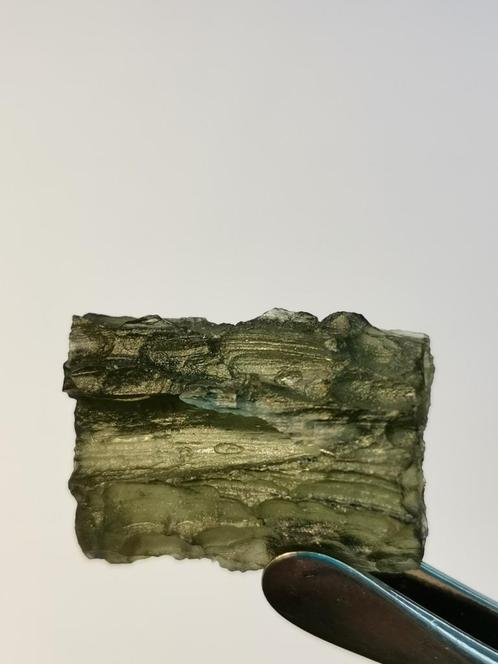 Echte Moldaviet exemplaar, natuurlijke(Tsjechië)., Verzamelen, Mineralen en Fossielen, Mineraal, Ophalen of Verzenden