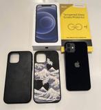 iPhone 12 zwart uitstekende staat +doos+rhinoshield hoesje, Telecommunicatie, Mobiele telefoons | Apple iPhone, 80 %, Zwart, Ophalen of Verzenden