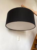 Zwarte lampenkap, Huis en Inrichting, Lampen | Lampenkappen, Minder dan 25 cm, Rond, Gebruikt, Zwart