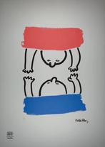 Keith Haring - L'histoire du rouge et du bleu (15), Enlèvement ou Envoi