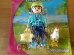 Playmobil 70030 Fermière avec poulet - NEUF, Ensemble complet, Enlèvement ou Envoi, Neuf