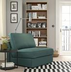 KIVIK 1-zitsslaapbank, Kelinge grijsturkoois, Huis en Inrichting, Ophalen, Zo goed als nieuw, Eenpersoons, Rechte bank